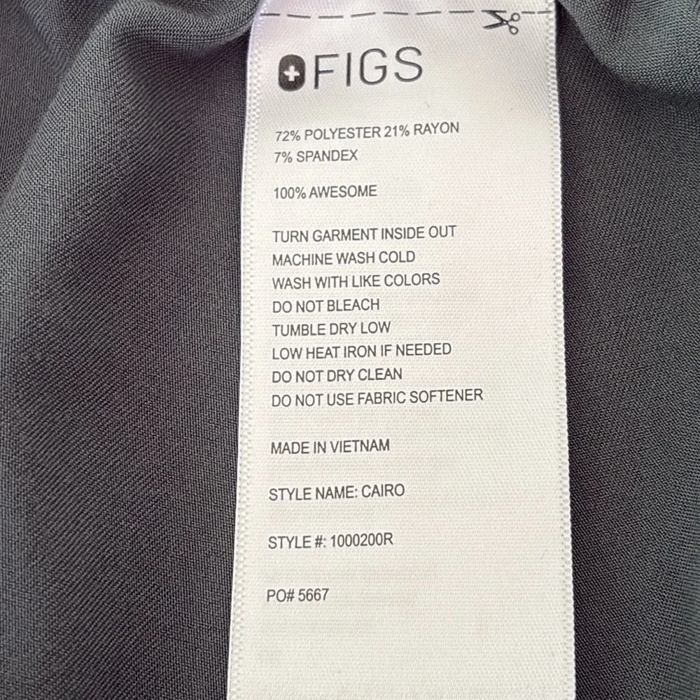 Figs Cairo Scrub Pants PO 5667 Medical Dental Technician Veterinary Size S